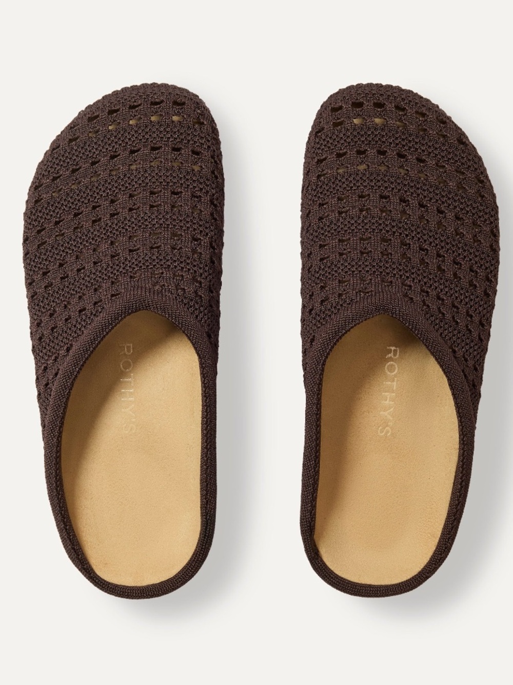 Rothy's The Casual Clog - Chocolate Crochet Size 7